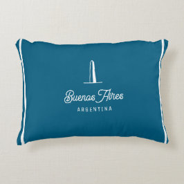Almofada Decorativa Cidade de Buenos Aires Vintage Retro Elegante