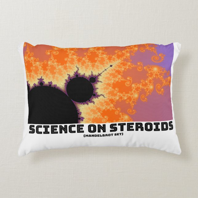 Almofada Decorativa Ciência Em Esteroides Mandelbrot Fractal (Frente)