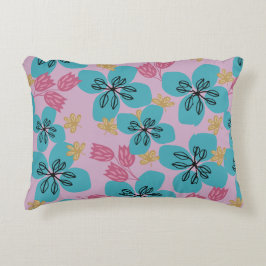 Almofada Decorativa  cinta rosa floral moderna 