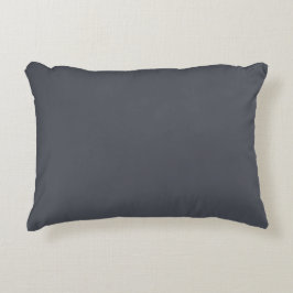 Almofada Decorativa Cinza Carvão Moderno Cor Sólida Simples