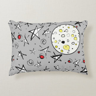 Almofada Decorativa cinza "Starry Sky" com Travesseiro de Destaque da