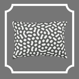 Almofada Decorativa Cinzas com formas semelhantes a White Jelly Bean