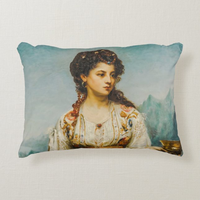 Almofada Decorativa Circe de Jean Jules Bardin (1875) (Frente)