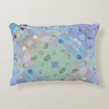 Círculos Abstrato verdes, roxos