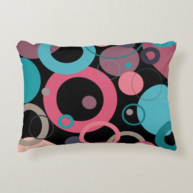 Almofada Decorativa Círculos do horizonte (Frente)