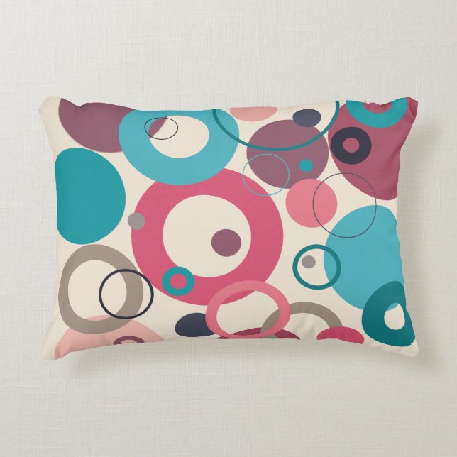 Almofada Decorativa Círculos do horizonte (Frente)