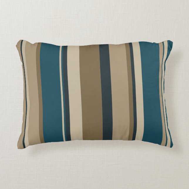 Almofada Decorativa Círculos Teais e Toucáveis (Frente)