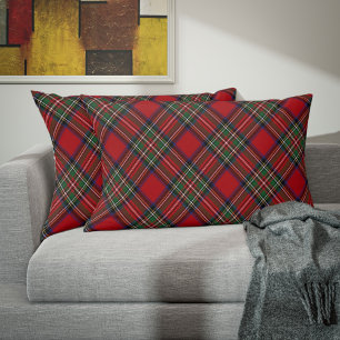 Almofada Decorativa Clã Elegante Russo xadrez Stewart Tartan