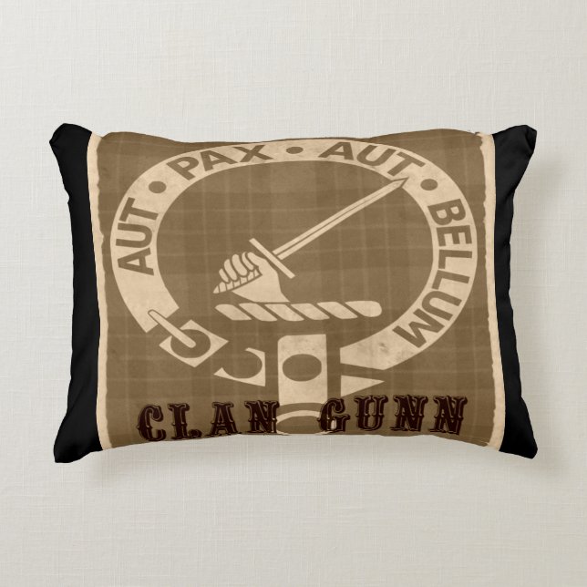 Almofada Decorativa Clan Gunn Sepia (Frente)