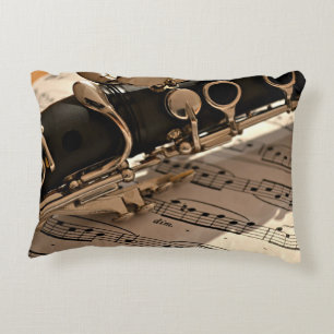 Almofada Decorativa Clarinet Closeup, design popular