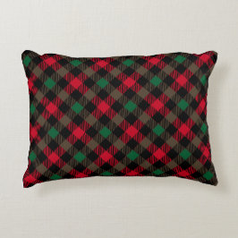 Almofada Decorativa Classic Holiday Plaid – Cozy Christmas Pillow 