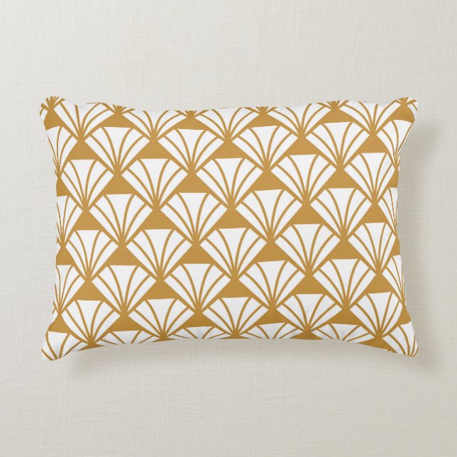 Almofada Decorativa Clássico Geométrico: Art Deco Elegance. (Frente)