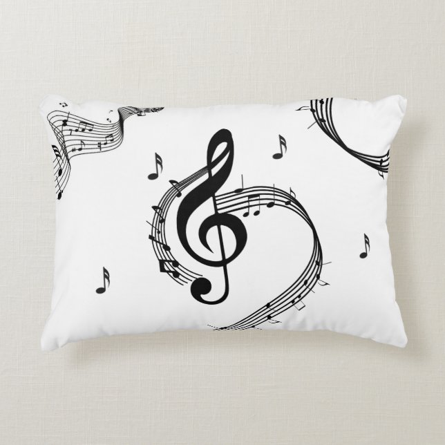 Almofada Decorativa Climactic G Clef Music (Frente)