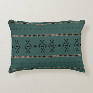 Almofada Decorativa Clods Verde da Floresta Tribal