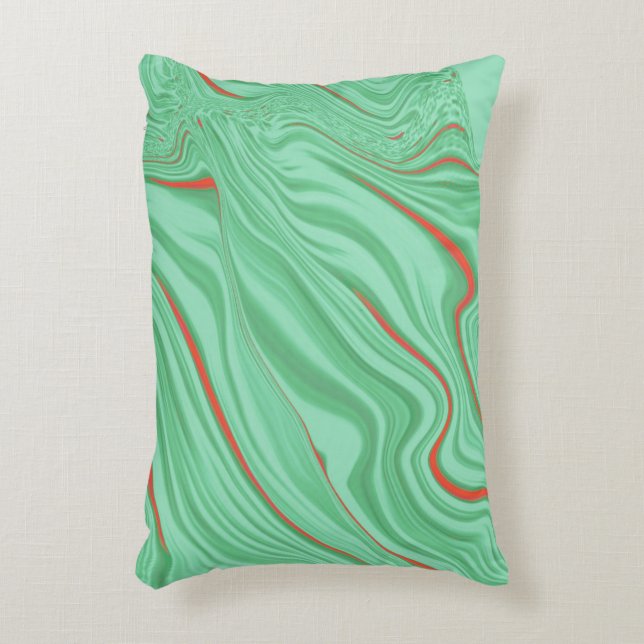 Almofada Decorativa Cloth in curves with light mint green tones (Frente(Vertical))