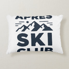 Almofada Decorativa Clube Apres Ski Logotipo Montanha - Inverno Mascul