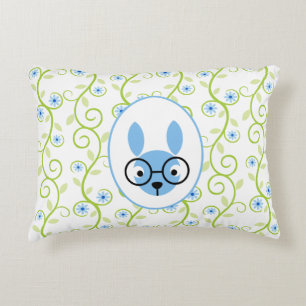 Almofada Decorativa Coelhinho Com Óculos Primavera Floral