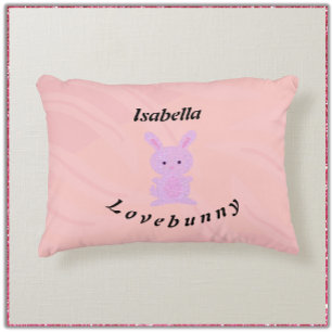Almofada Decorativa Coelhinho Cor-de-Rosa Branco Bonito