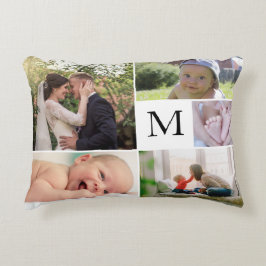 Almofada Decorativa Colagem da família Monogramas