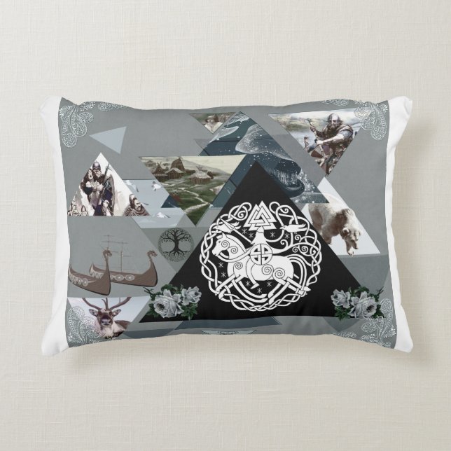 Almofada Decorativa Colagem da safra Retro com rendas e flores (Frente)