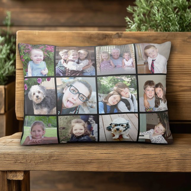 Almofada Decorativa Colagem de Modelo de Foto 24 (Custom Pillow)