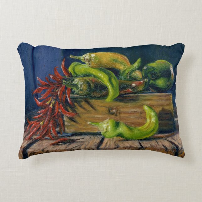 Almofada Decorativa "Colheita de Pimenta" (Frente)