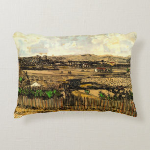 Almofada Decorativa Colheita em Provença Montmajour por Vincent van Go