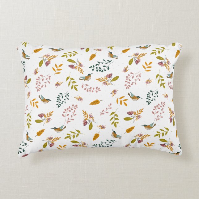 Almofada Decorativa Colorida de aves Pillowcase (Frente)