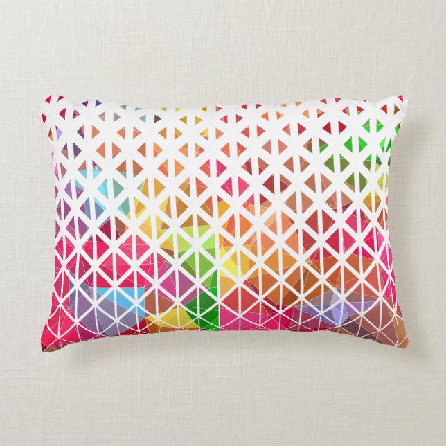 Almofada Decorativa Colorido com padrão geométrico (Frente)