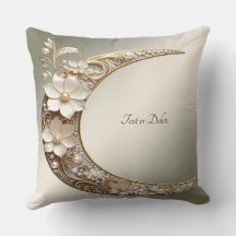 Almofada Decorativa com Arco de Lua em Moldura