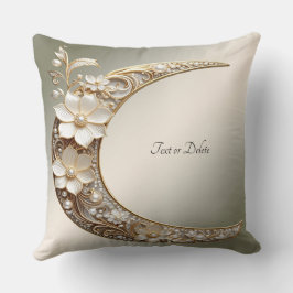 Almofada Decorativa com Arco de Lua em Moldura