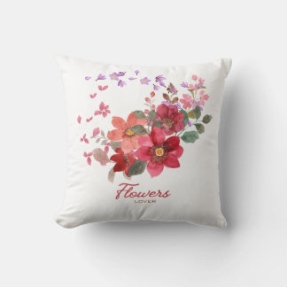 Almofada decorativa com flor