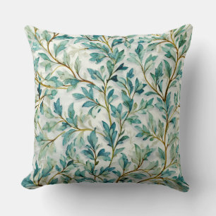 Almofada Decorativa com Folhas Florais de Galho