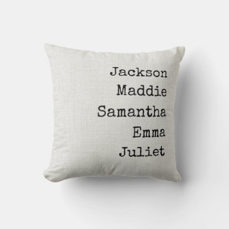 Almofada Decorativa com Nomes Personalizados Vovó