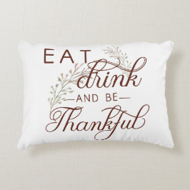 Almofada Decorativa comer beber e ser grato