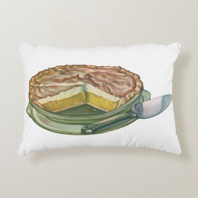 Almofada Decorativa Comida Antiga, Torta de Limão com Merengue Sobreme (Frente)