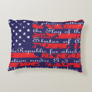 Almofada Decorativa Compromisso da Allegiance USA Flag
