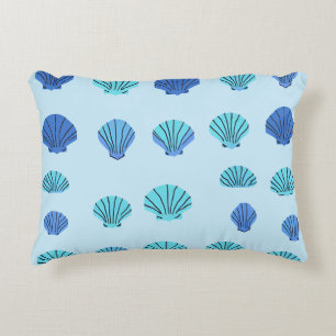 Almofada Decorativa Concha Azul do Mar