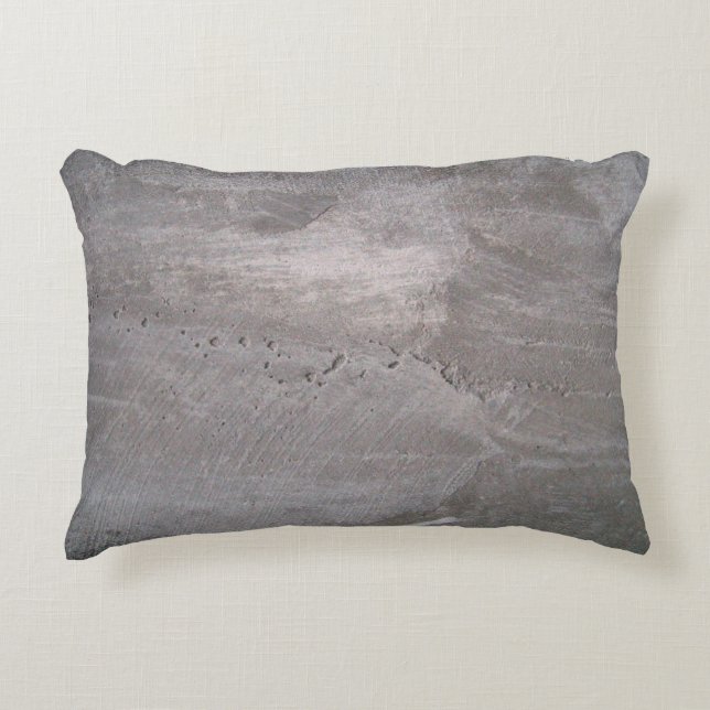 Almofada Decorativa Concrete grey gray wall plaster (Frente)