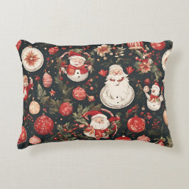 Almofada Decorativa Condecorações de natal, folhas, flores