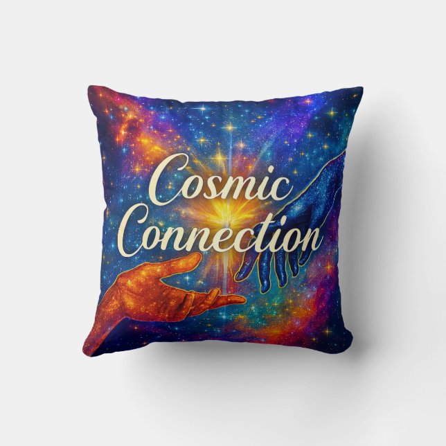 🪐 Almofada Decorativa Conexão Cósmica (Verso)