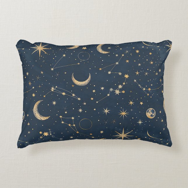 Almofada Decorativa Constelação Celestial - Noite Estelar (1) (Frente)