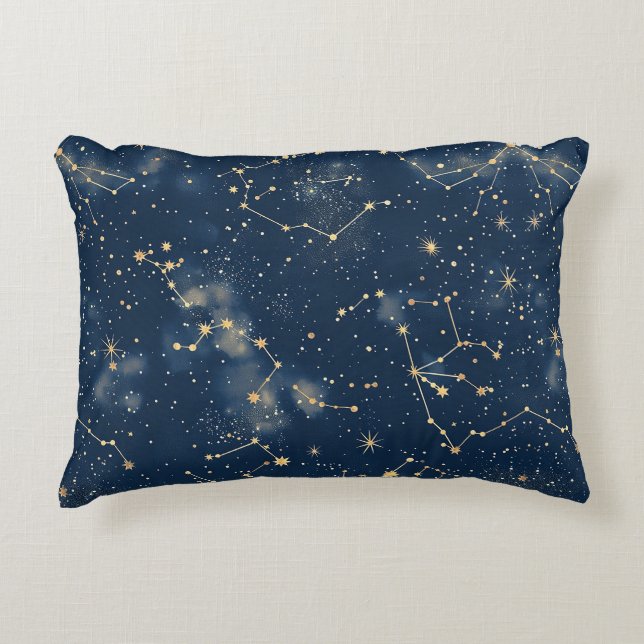 Almofada Decorativa Constelação Celestial - Noite Estelar (5) (Frente)
