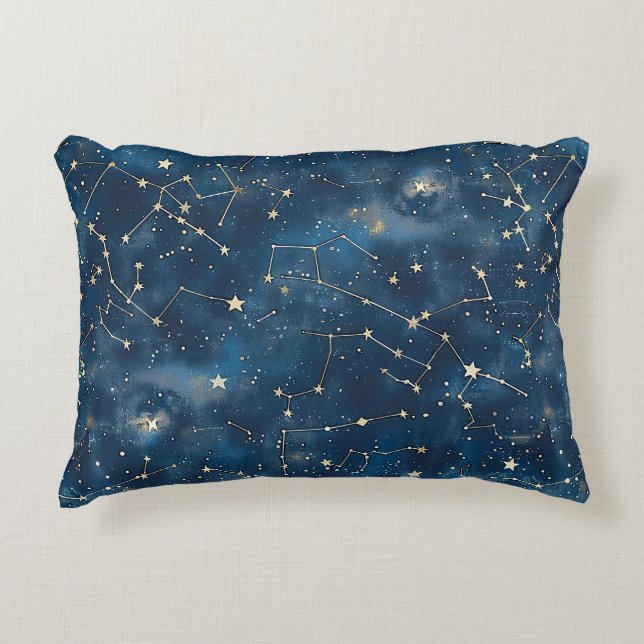 Almofada Decorativa Constelação Celestial - Noite Estelar (6) (Frente)