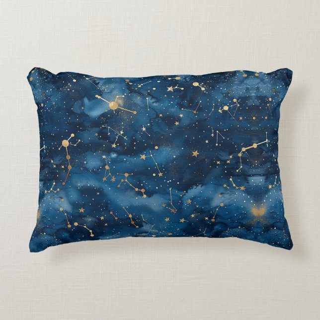 Almofada Decorativa Constelação Celestial - Noite Estelar (7) (Frente)