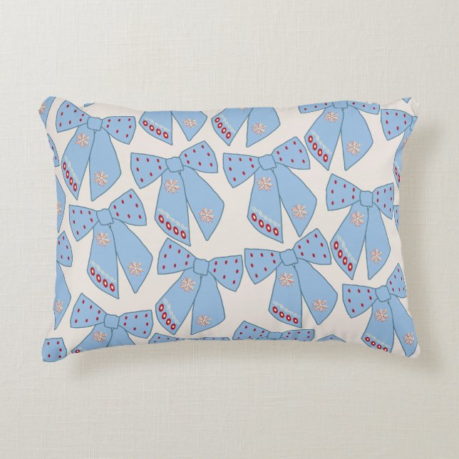 Almofada Decorativa Coquette de Arcos azuis (Frente)