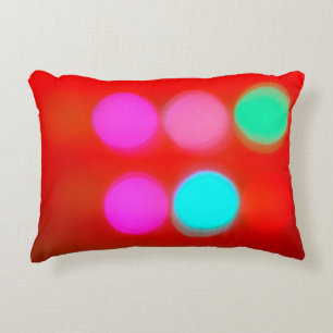 Almofada Decorativa Cor Abstrato turvo fundo vermelho traçado luminoso