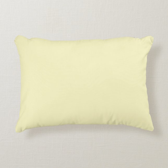 Almofada Decorativa Cor Sólida Lemon Chiffon (Frente)