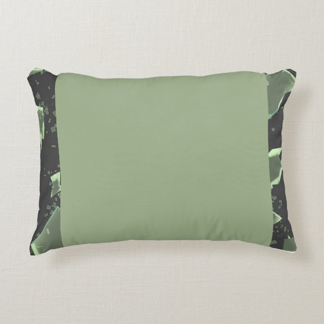 Almofada Decorativa Cor verde (Frente)