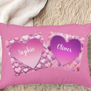 Almofada Decorativa Coração de Casal Personalizado